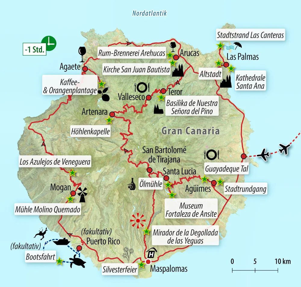 Ihre Reiseroute &ndash; &copy; Eberhardt TRAVEL