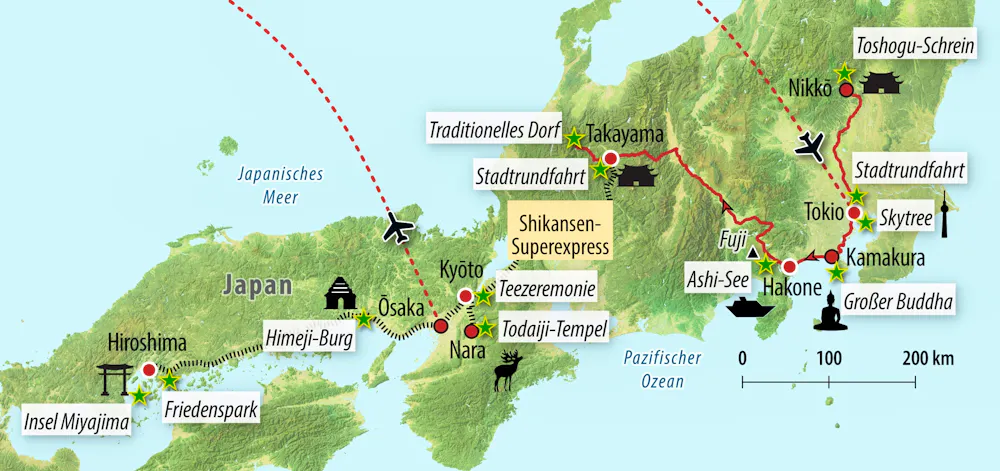 Ihre Reiseroute &ndash; &copy; Eberhardt TRAVEL