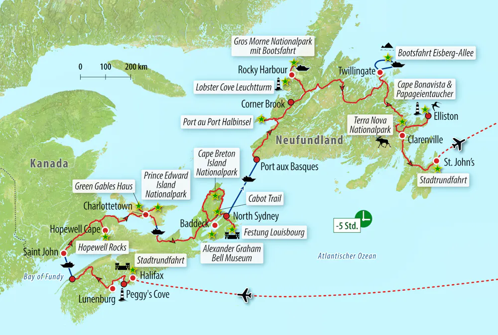 Ihre Reiseroute &ndash; &copy; Eberhardt TRAVEL