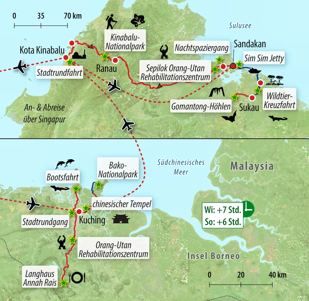 Ihre Reiseroute &ndash; &copy; Eberhardt TRAVEL