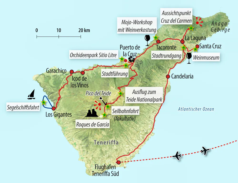 Ihre Reiseroute &ndash; &copy; Eberhardt TRAVEL