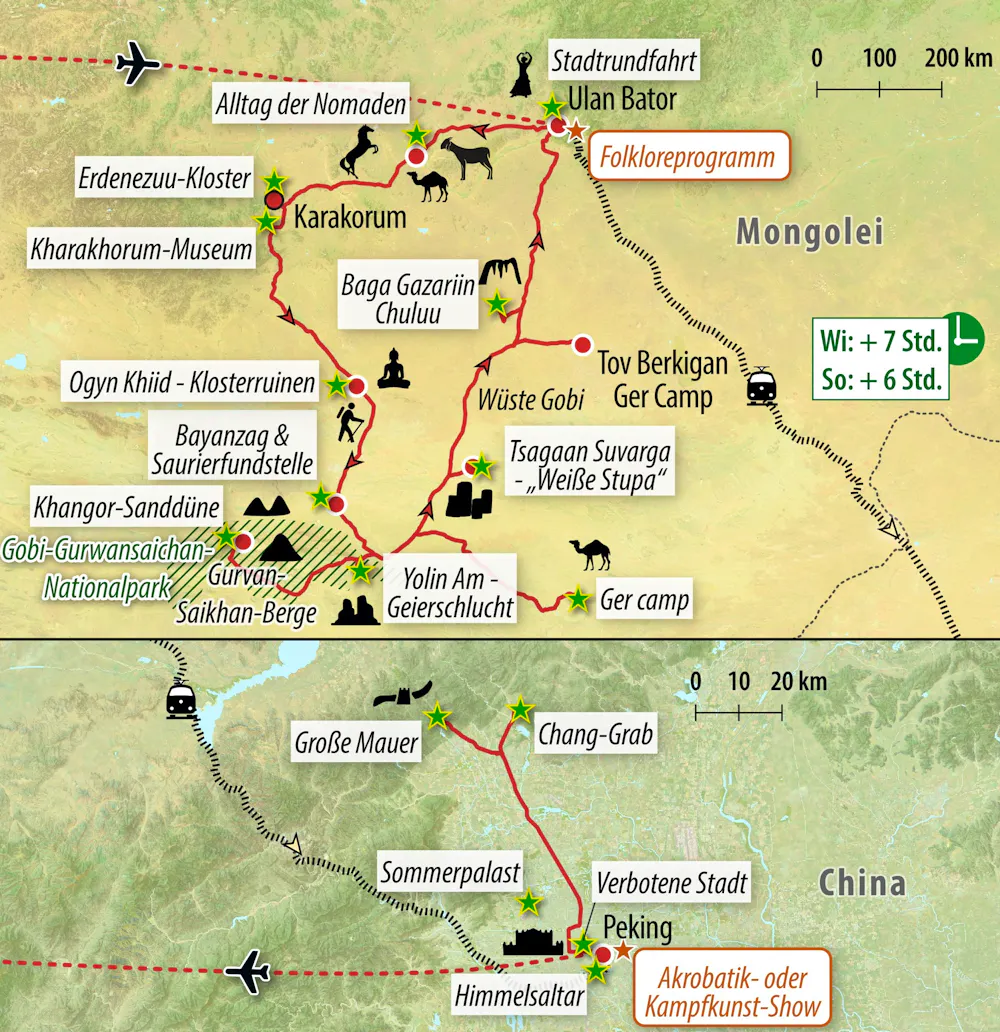 Ihre Reiseroute &ndash; &copy; Eberhardt TRAVEL