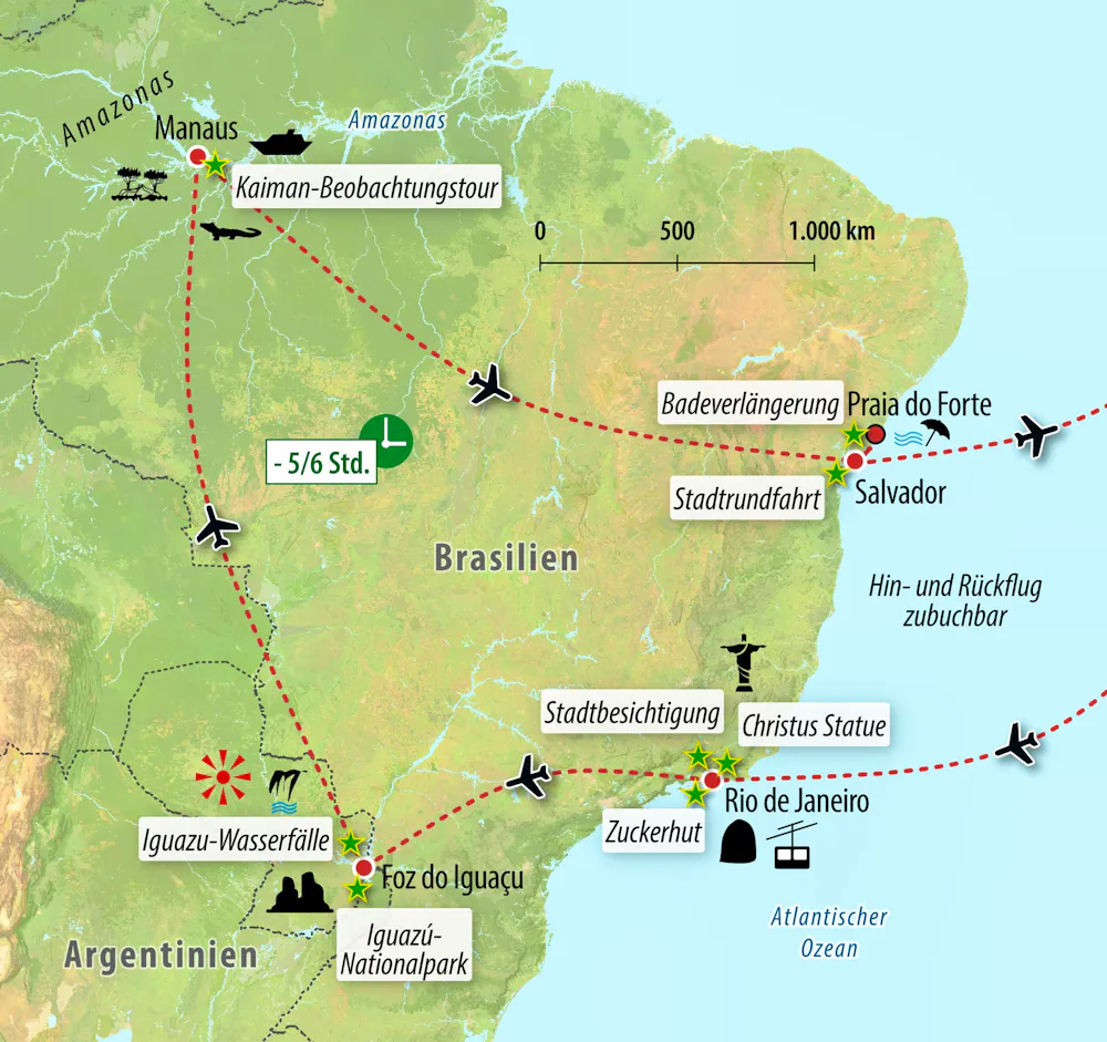 Ihre Reiseroute &ndash; &copy; Eberhardt TRAVEL