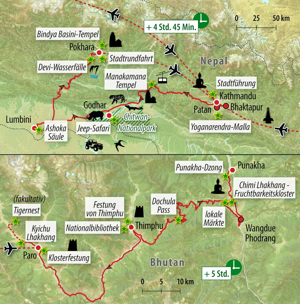 Ihre Reiseroute &ndash; &copy; Eberhardt TRAVEL