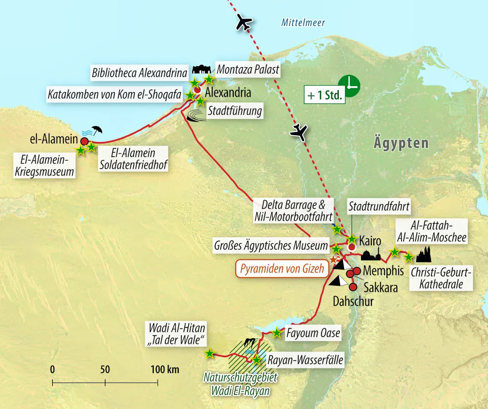 Ihre Reiseroute &ndash; &copy; Eberhardt TRAVEL