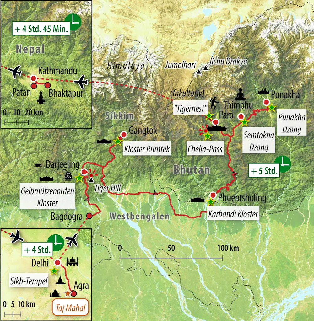 Ihre Reiseroute &ndash; &copy; Eberhardt TRAVEL