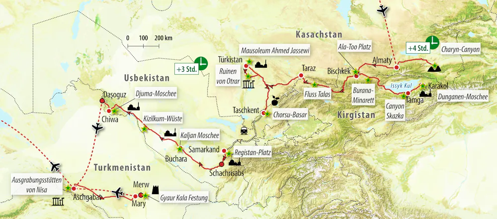 Ihre Reiseroute &ndash; &copy; Eberhardt TRAVEL