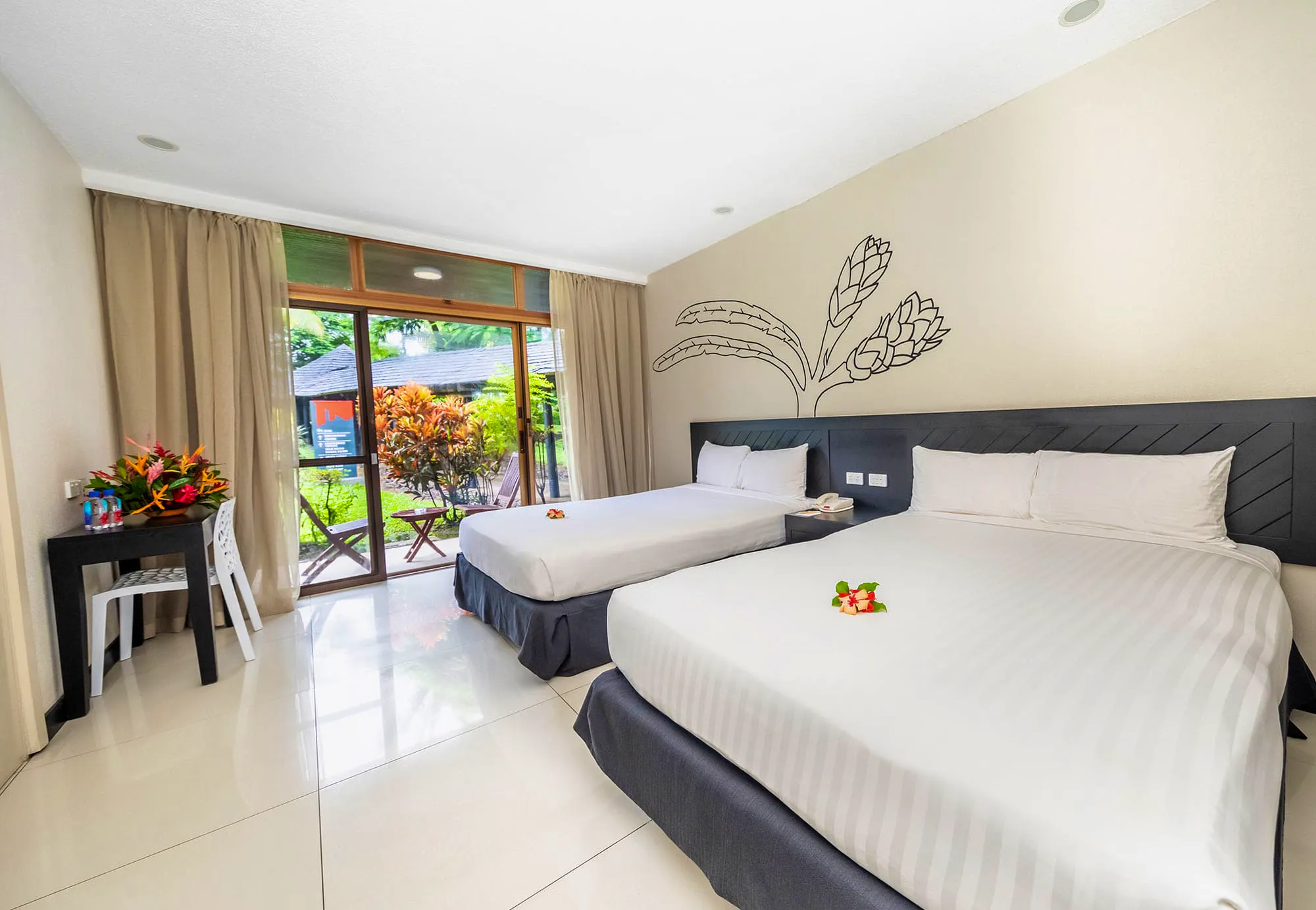 Tanoa International Hotel in Nadi, Fidschi - Standard Doppelzimmer mit zwei Einzelbetten&nbsp;&ndash;&nbsp;&copy;&nbsp;Tanoa International Hotel