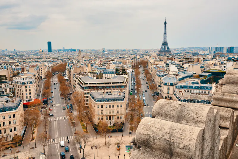Blick vom Arc de Triomphe auf die Stadt - &copy;badahos - stock.adobe.com