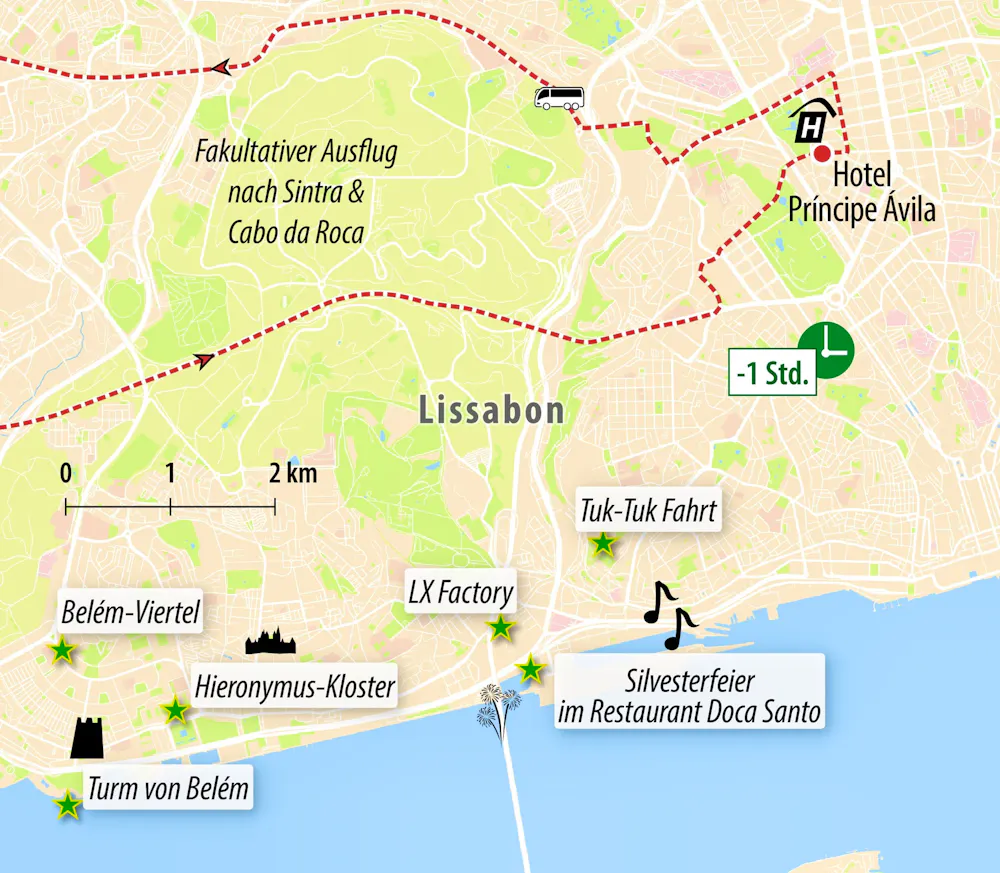 Ihre Reiseroute &ndash; &copy; Eberhardt TRAVEL