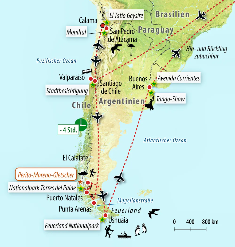 Ihre Reiseroute &ndash; &copy; Eberhardt TRAVEL