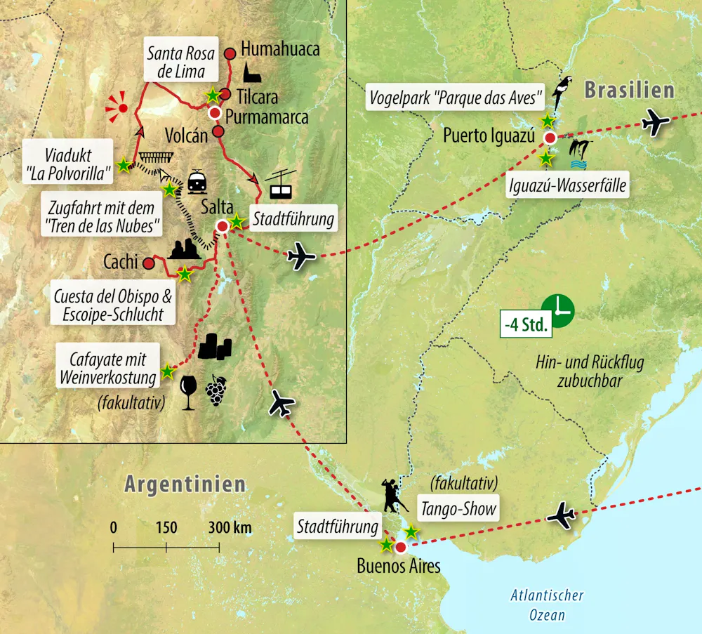 Ihre Reiseroute &ndash; &copy; Eberhardt TRAVEL