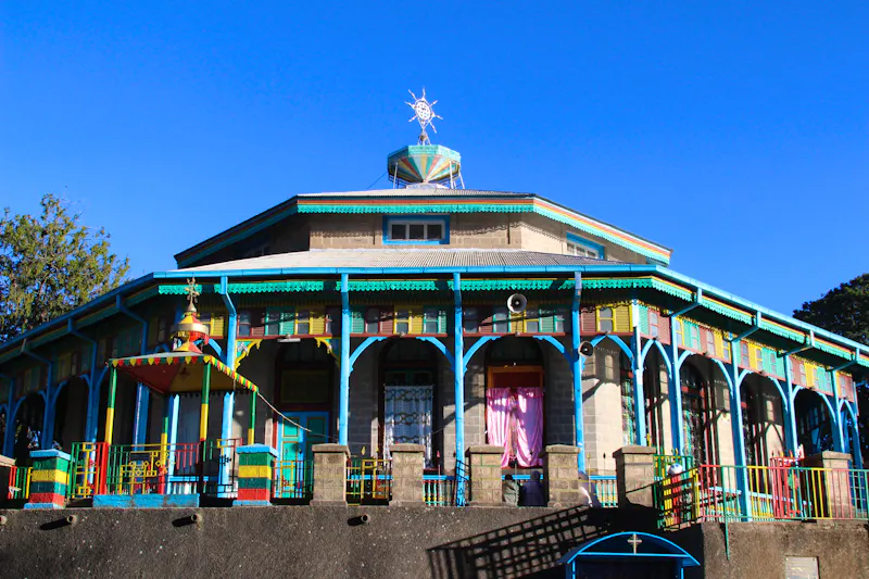 Die Entoto-Maryam-Kirche auf den Entoto-Hügeln bei Addis Abeba - &copy;Fedor Sidorov - stock.adobe.com
