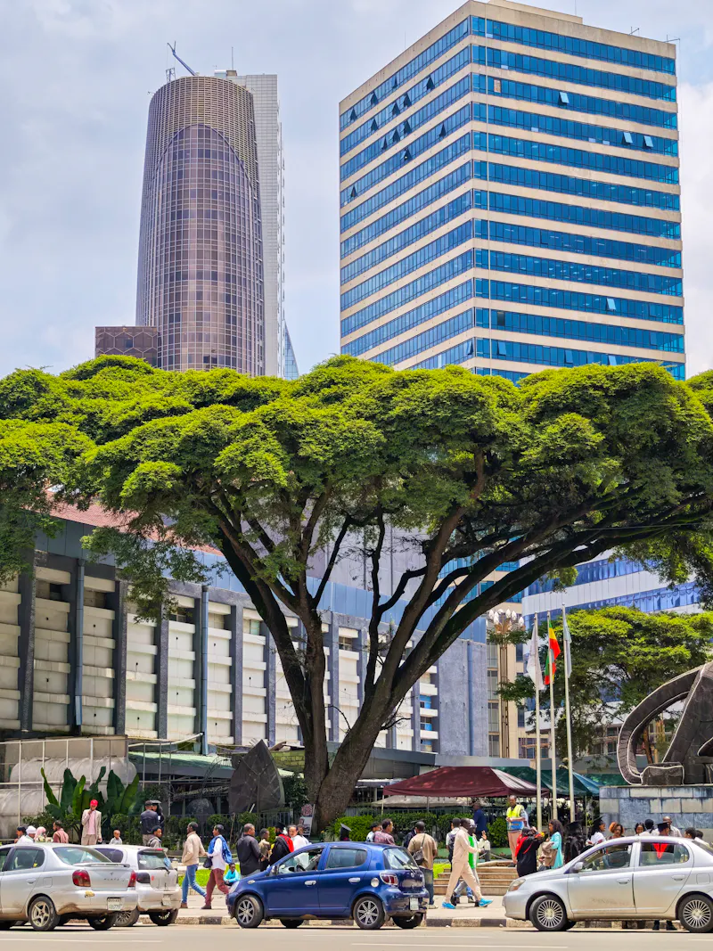 Blick auf die Wolkenkratzer von Addis Abeba - &copy;fotoember - stock.adobe.com