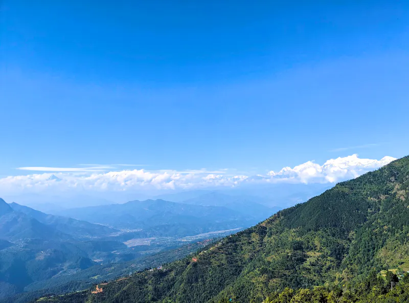 Blick von der Tempelanlage Manakamana - &copy;Teresa Rumpel - Eberhardt TRAVEL