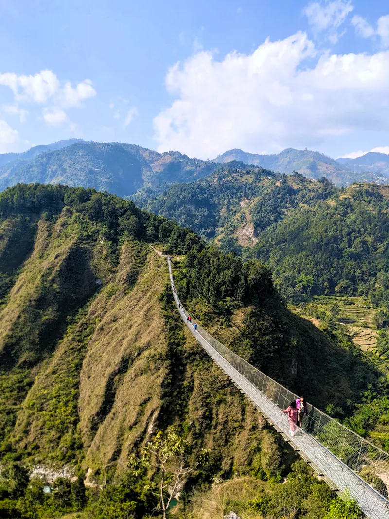 Blick auf die Hängebrücke - &copy;Teresa Rumpel - Eberhardt TRAVEL