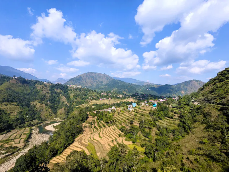 Terrassenfeldern nahe Pokhara - &copy;Teresa Rumpel - Eberhardt TRAVEL