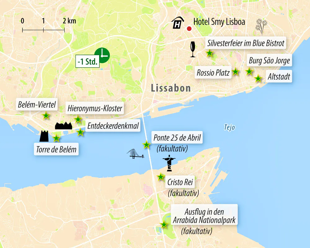 Ihre Reiseroute &ndash; &copy; Eberhardt TRAVEL