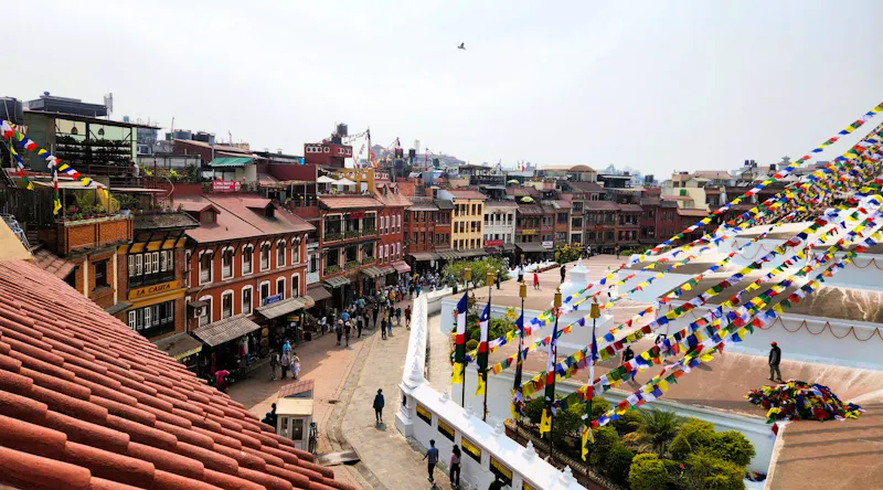 Platz um die Stupa von Bodnath  - &copy;Petra Hady - Eberhardt TRAVEL