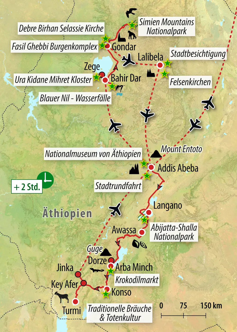 Ihre Reiseroute &ndash; &copy; Eberhardt TRAVEL