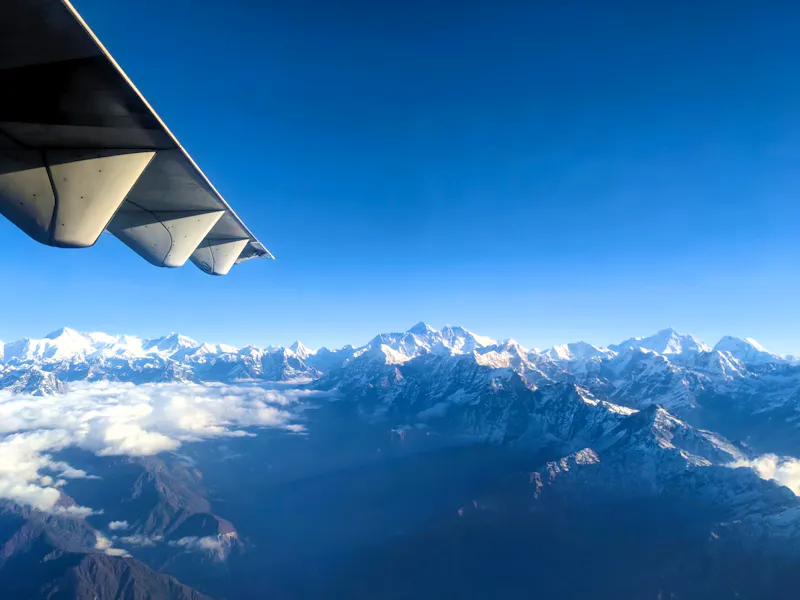  Mount Everest Flug mit Blick auf den Mount Everest  - &copy; Teresa Rumpel - Eberhardt TRAVEL