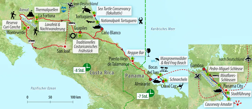 Ihre Reiseroute &ndash; &copy; Eberhardt TRAVEL