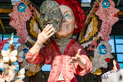 Die Küste der Toskana zum Karneval