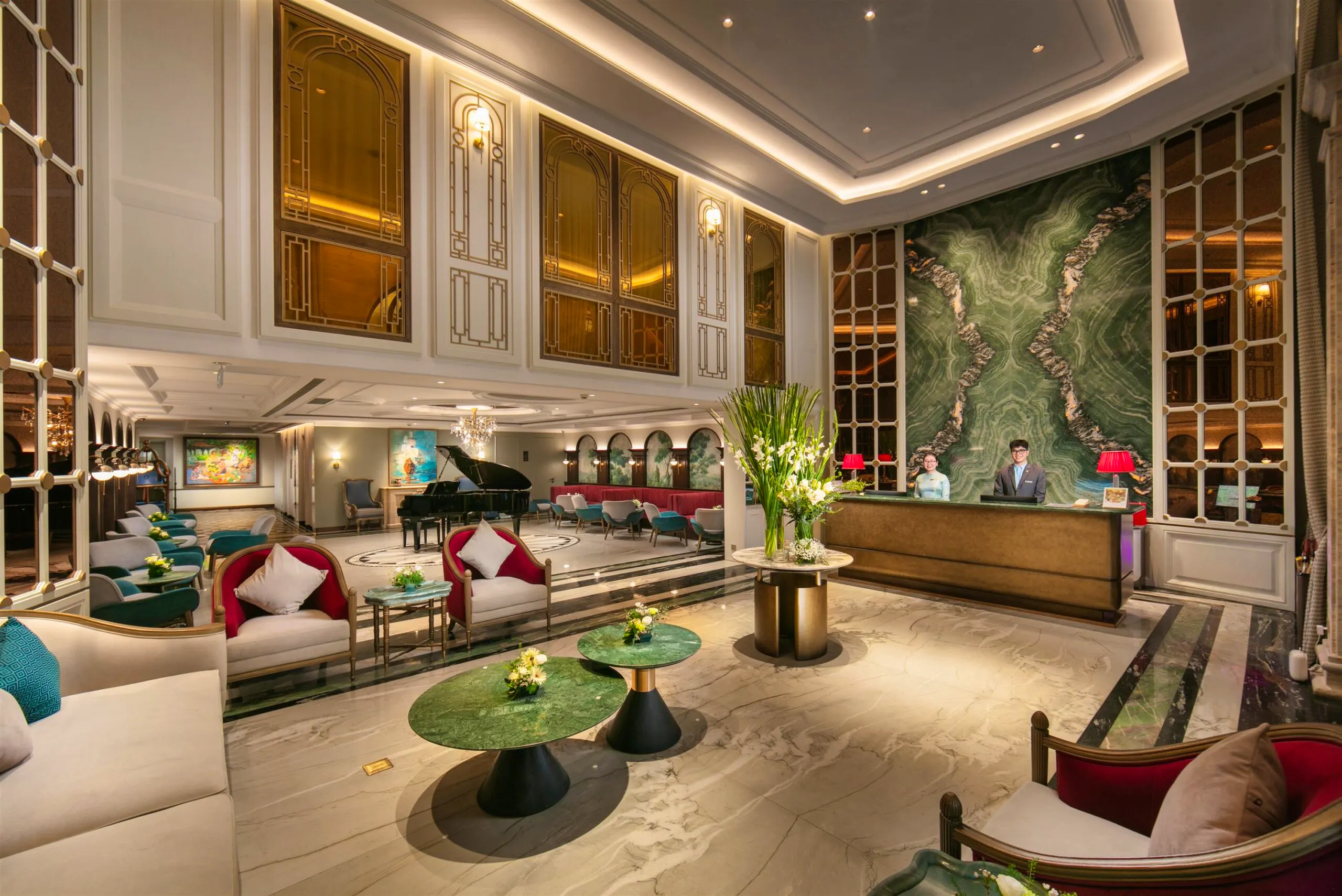 Heritage Ham Long Hotel & Spa in Hanoi, Vietnam - Rezeption, Lobby &nbsp;&ndash;&nbsp;&copy;&nbsp;Heritage Ham Long Hotel & Spa