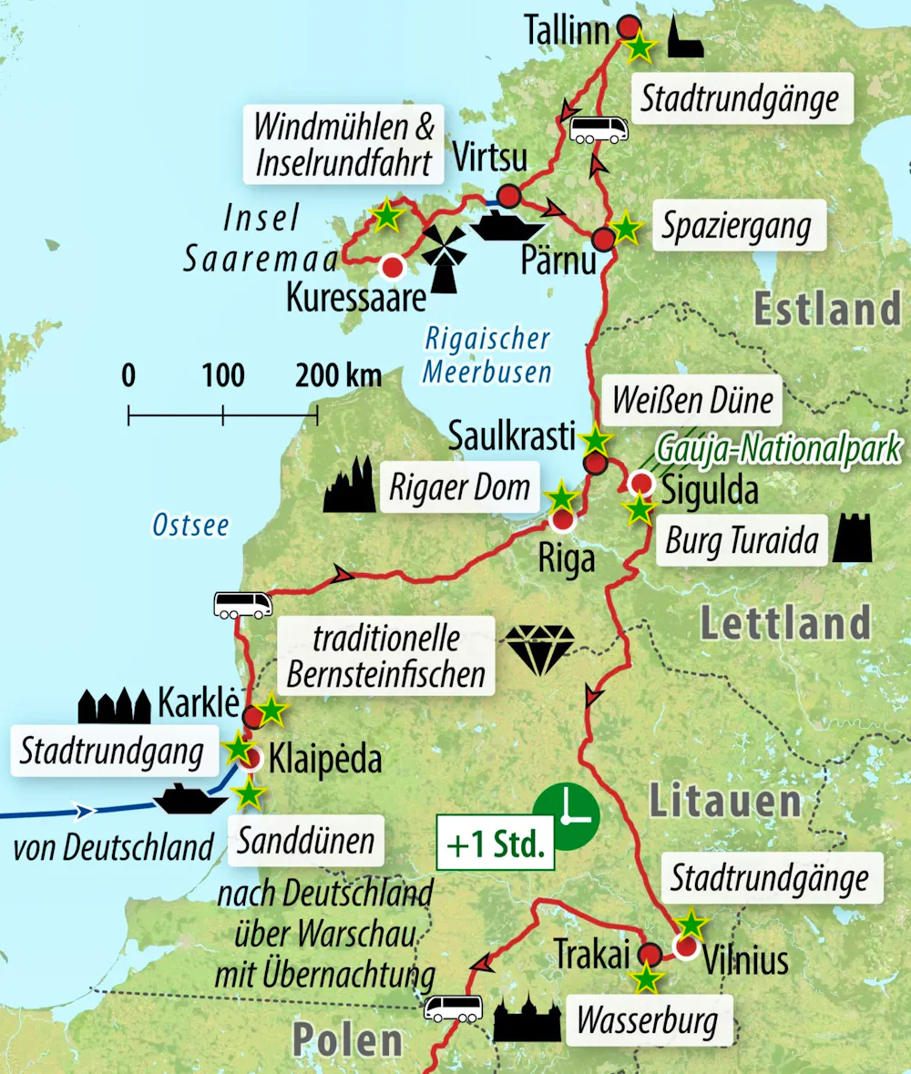 Ihre Reiseroute &ndash; &copy; Eberhardt TRAVEL