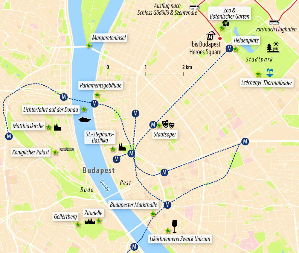 Ihre Reiseroute  &ndash; &copy; Eberhardt TRAVEL