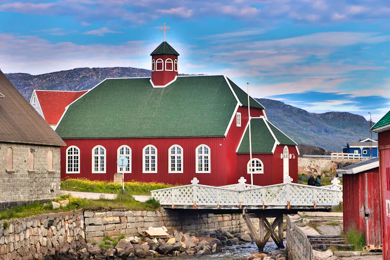 Kirche von Qaqortoq in Grönland - &copy;Paul James Bannerman - stock.adobe.com
