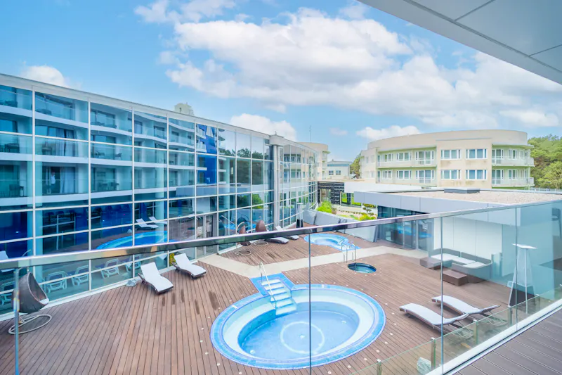 Wellness-Bereich außen im Hotel Senator &ndash; &copy;Hotel Senator