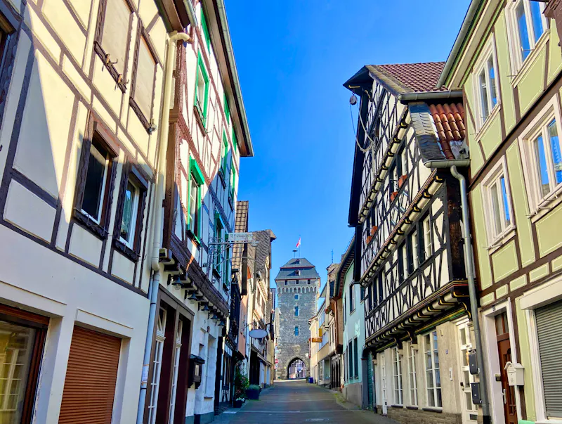 Fachwerkhäuser in der Altstadt von Linz am Rhein - &copy;Anne - stock.adobe.com