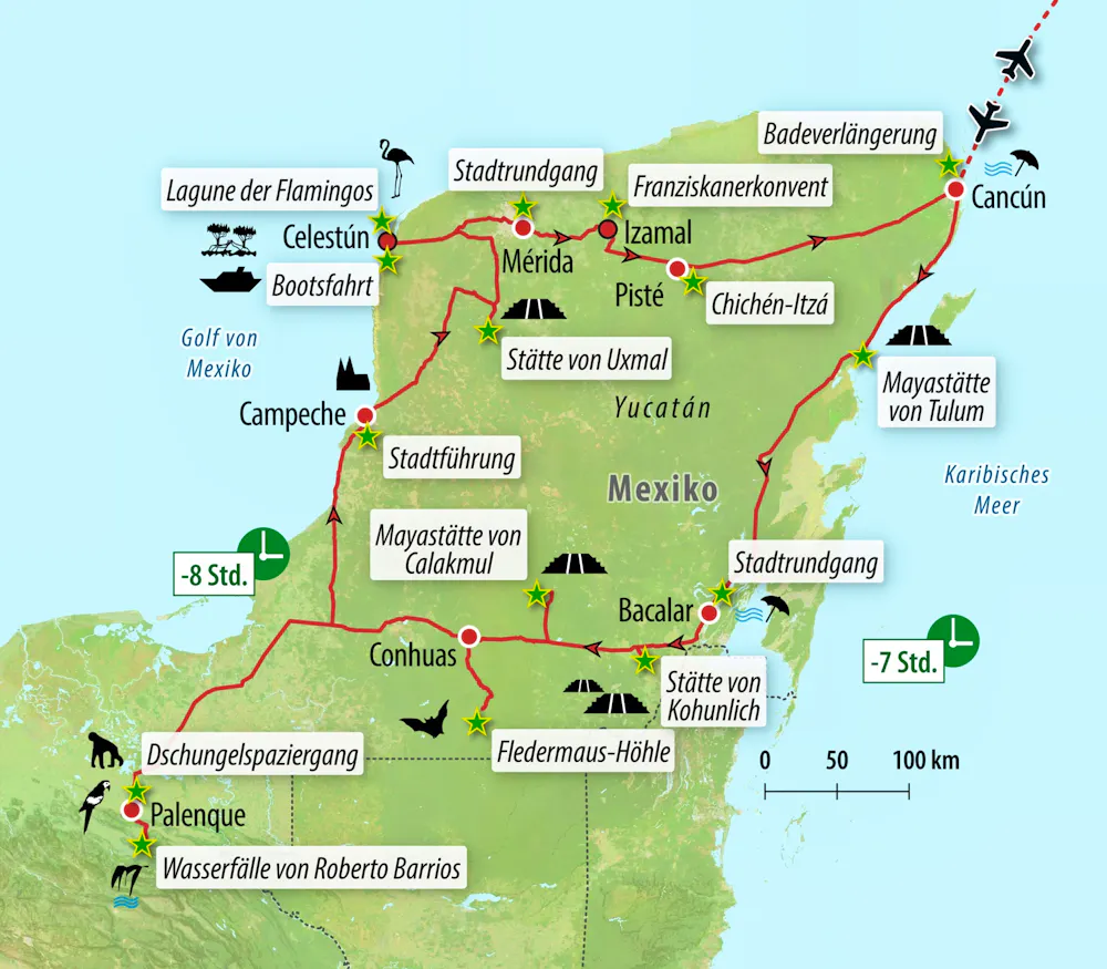 Ihre Reiseroute &ndash; &copy; Eberhardt TRAVEL