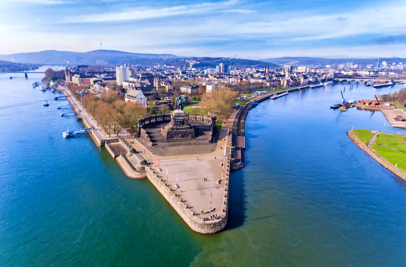 Deutsches Eck in Koblenz an Rhein und Mosel - &copy;CL-Medien - stock.adobe.com