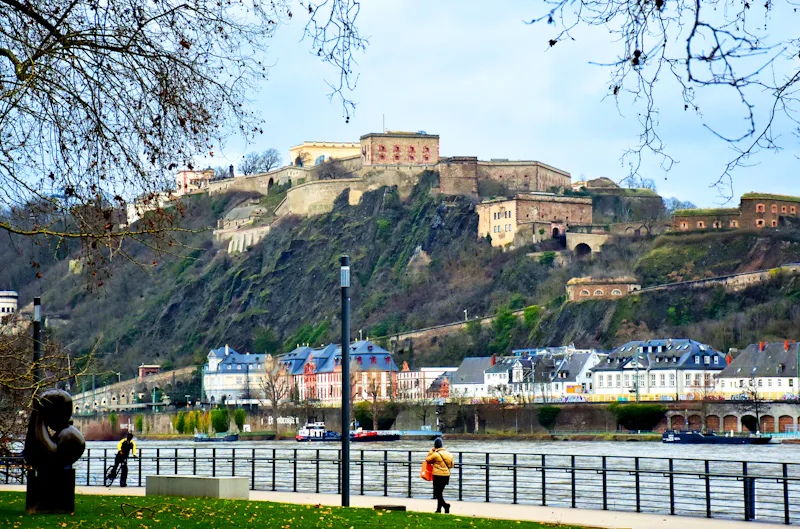 Koblenz mit Blick zur Festung Ehrenbreitstein - &copy;christiane65 - stock.adobe.com