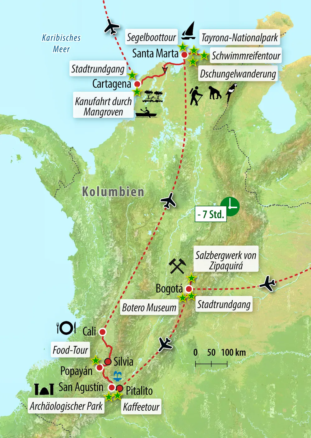 Ihre Reiseroute &ndash; &copy; Eberhardt TRAVEL
