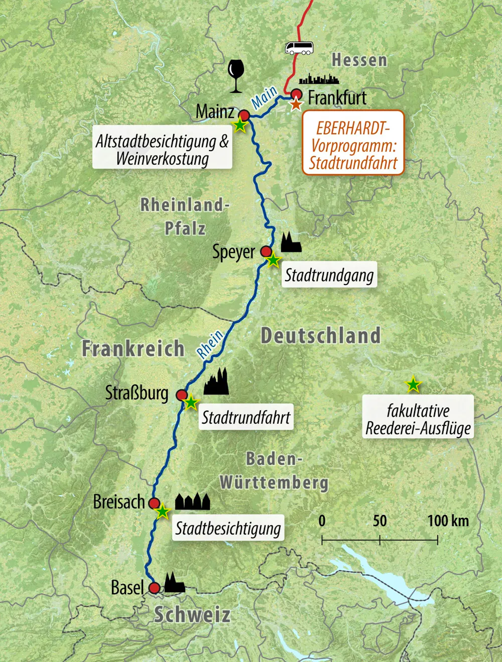Ihre Reiseroute &ndash; &copy; Eberhardt TRAVEL