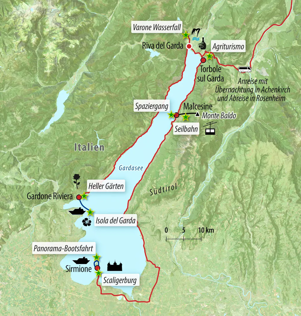 Ihre Reiseroute &ndash; &copy; Eberhardt TRAVEL