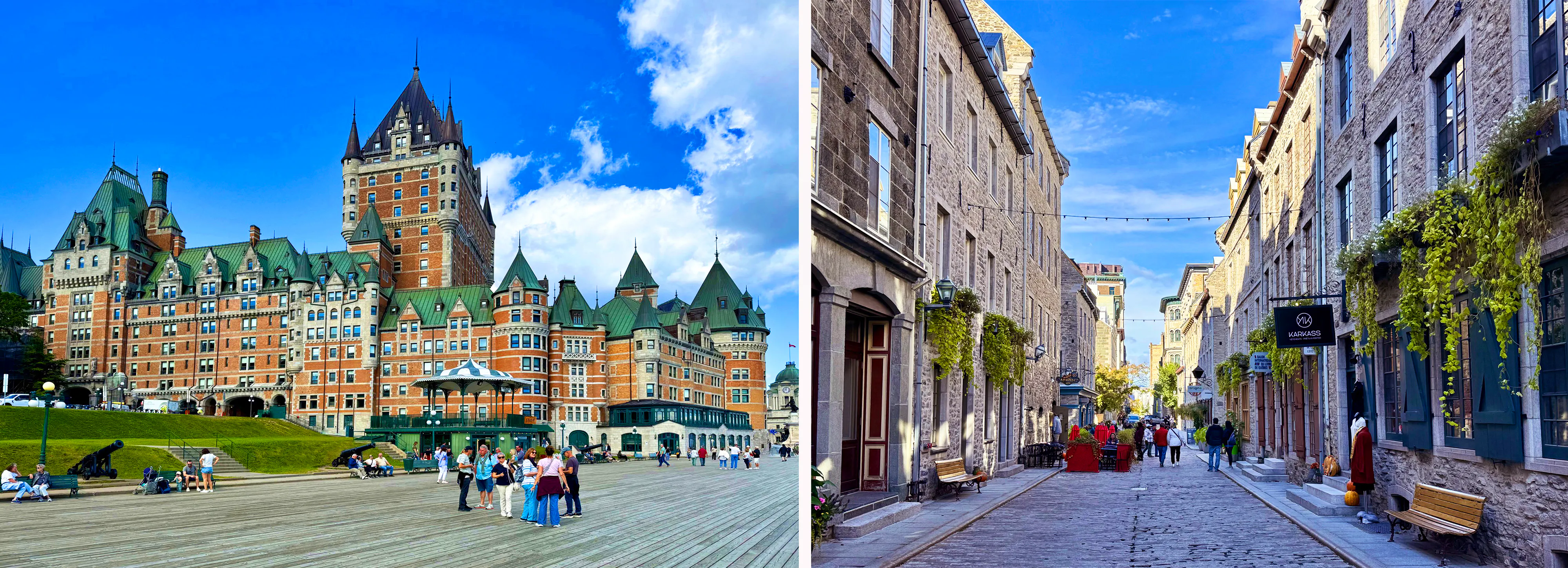 Chateau Frontenac und Rue Saint-Pierre in Québec City&nbsp;&ndash;&nbsp;&copy;&nbsp;Dr. Andreas Wolfsteller - Eberhardt TRAVEL