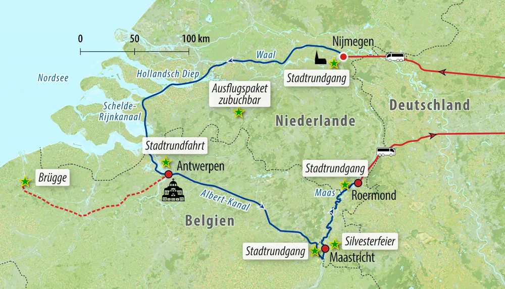 Ihre Reiseroute &ndash; &copy; Eberhardt TRAVEL