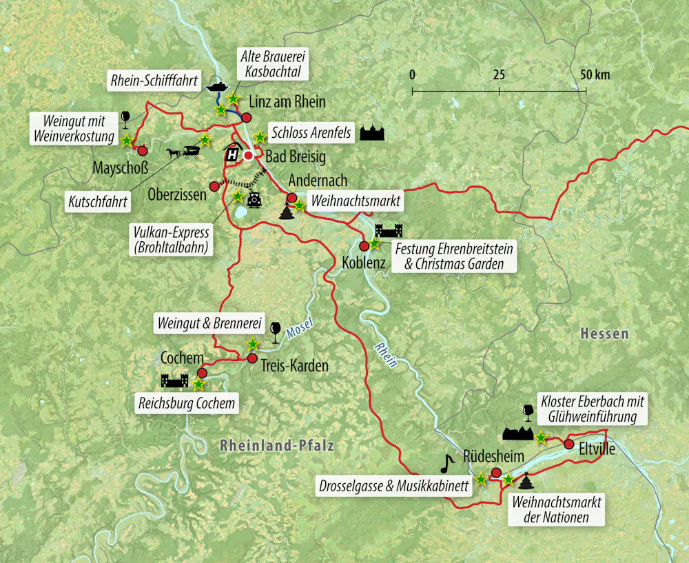 Ihre Reiseroute &ndash; &copy; Eberhardt TRAVEL