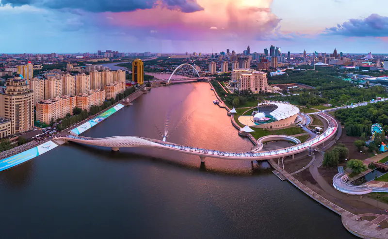 DasFluss Ishim in Astana - &copy;Evgeny - stock.adobe.com