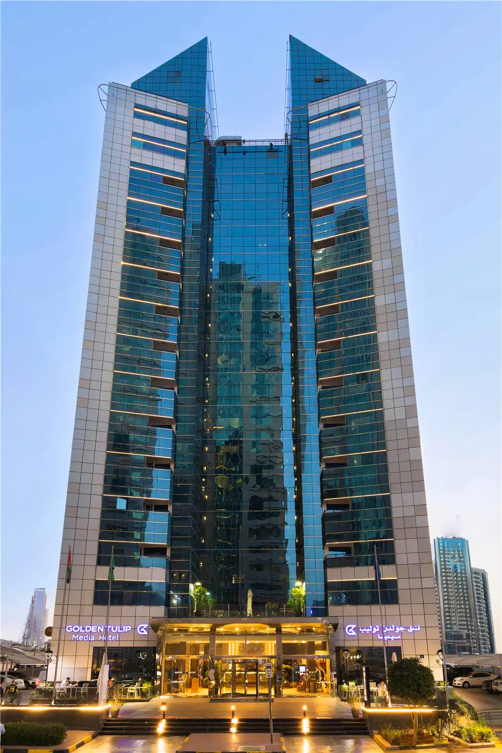 Golden Tulip Media Hotel in Dubai, Vereinigte Arabische Emirate - Hotel von außen &nbsp;&ndash;&nbsp;&copy;&nbsp;Golden Tulip Media Hotel