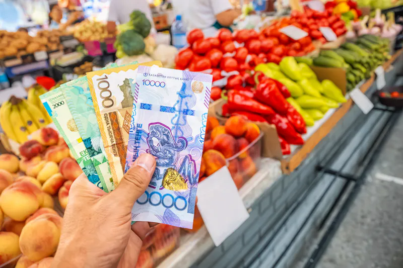 Kasachische Tenge-Banknoten - &copy;EdNurg - stock.adobe.com