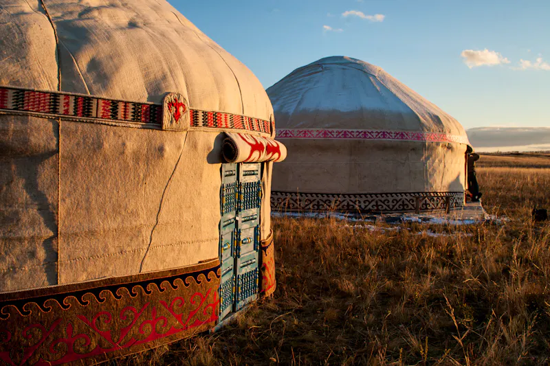 Kasachische Jurte in der Steppe - &copy;Alexandr Yermakov - stock.adobe.com