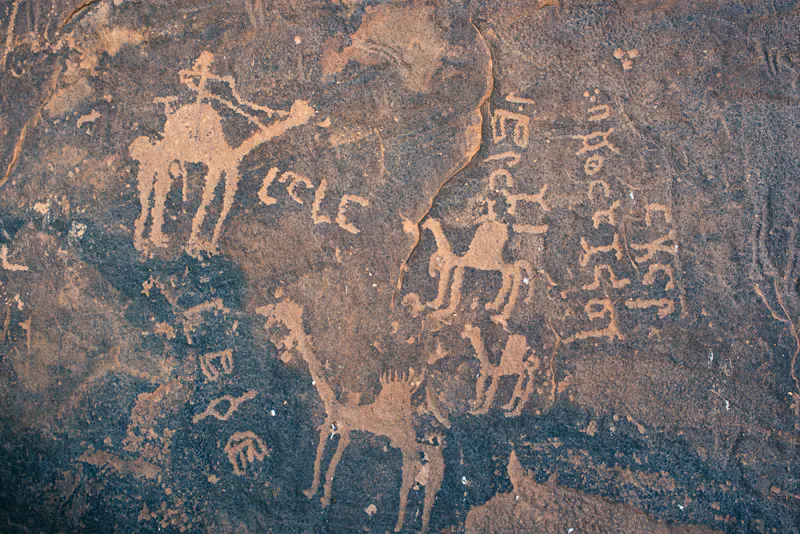 Petroglyphen in Ha'il, Saudi-Arabien  - &copy;JoergSteber - stock.adobe.com