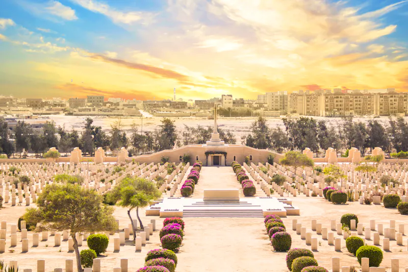 El Alamein War Cemetery in El Alamein, Ägypten  - &copy;marinadatsenko - stock.adobe.com