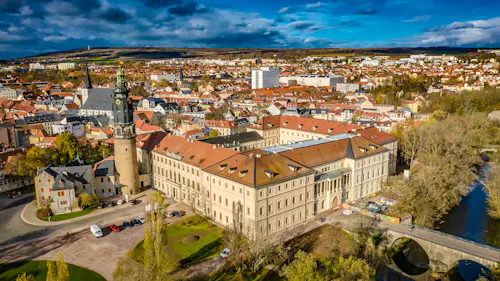 Weimar - Blick auf das Stadtschloss &ndash; &copy; Chemnitz von oben - Adobe Stock