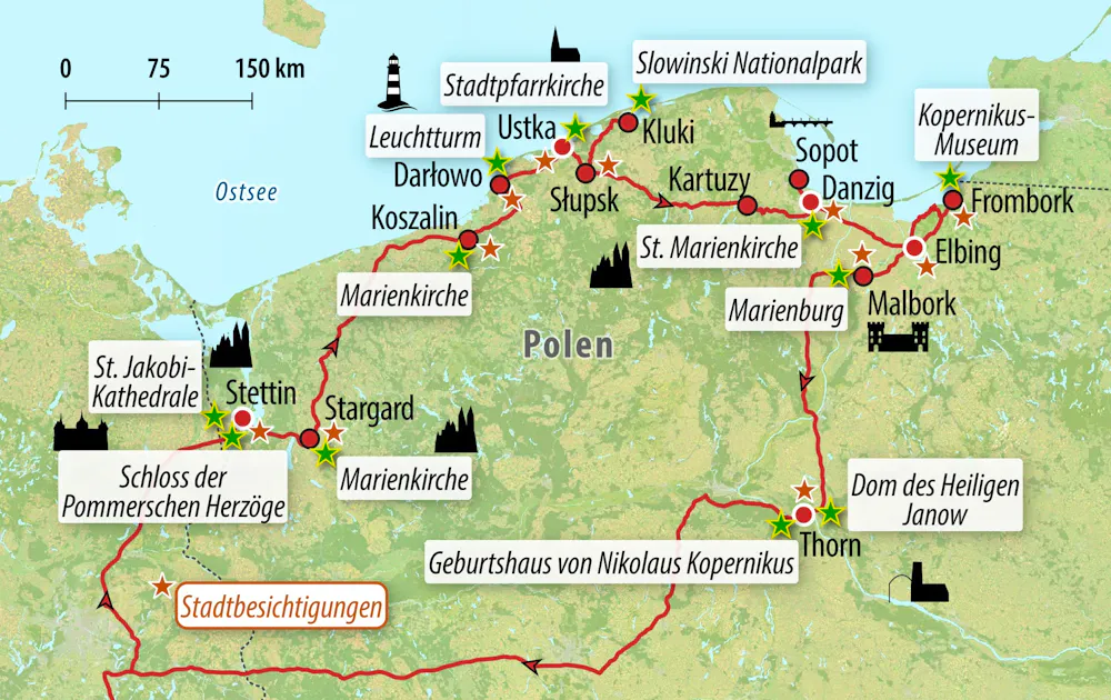 Ihre Reiseroute &ndash; &copy; Eberhardt TRAVEL